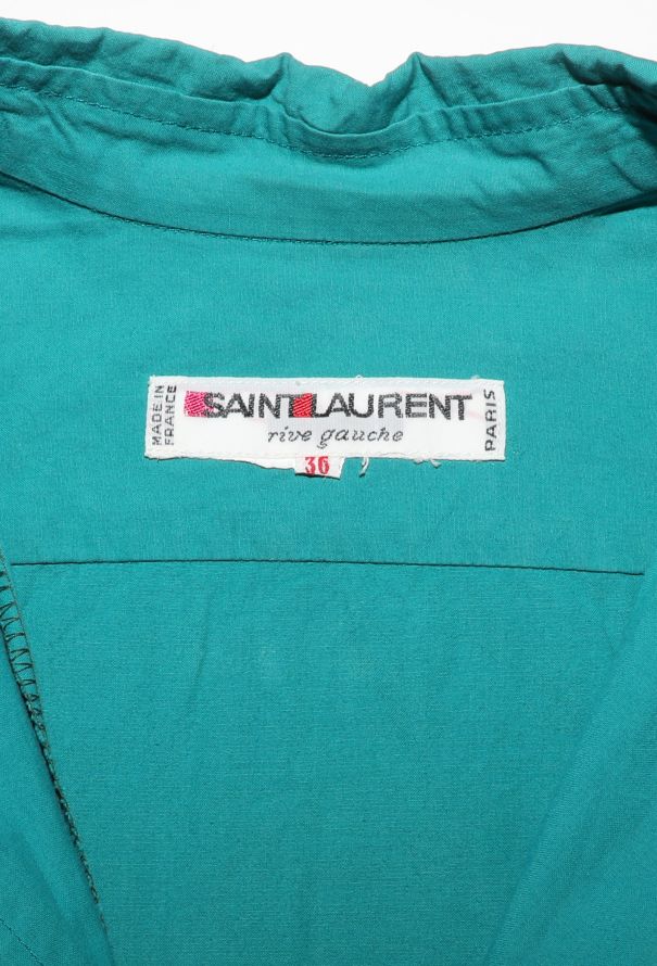 Saint Laurent Vintage Cotton Poplin Shift Dress - 6 Saint Laurent Vintage Cotton Poplin Shift Dress - 6
