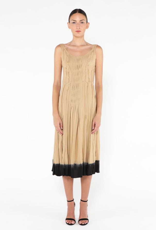 Prada S/S 2004 Pintuck Tie-Dyed Dress - 3