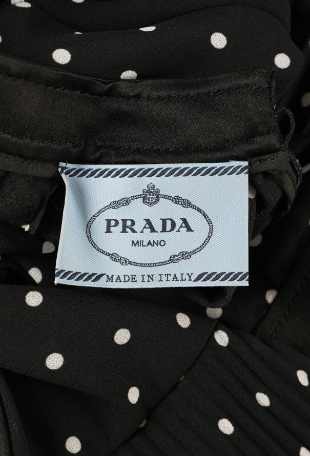 Prada Pleated Polka Dot Dress, 2020 - 4