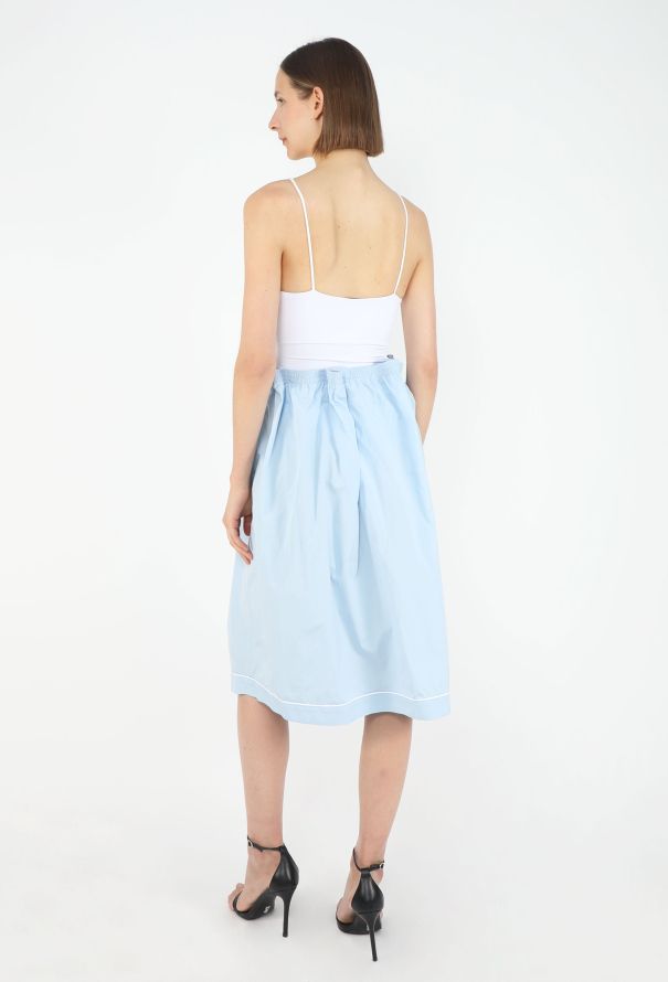 Prada F/W 2025 Cotton Ruched Skirt - 6