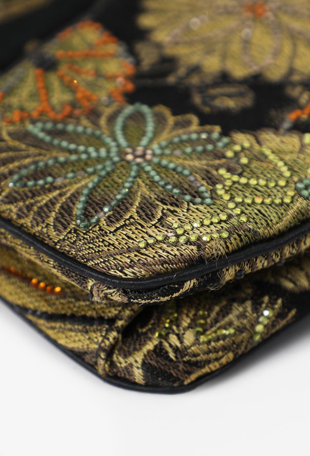 Judith Leiber Vintage Embellished Tropical Clutch - 11