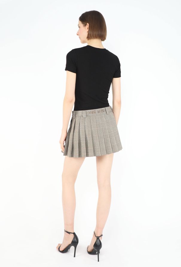Miu Miu Fall 2023 Prince of Whales Tennis Skirt - 6