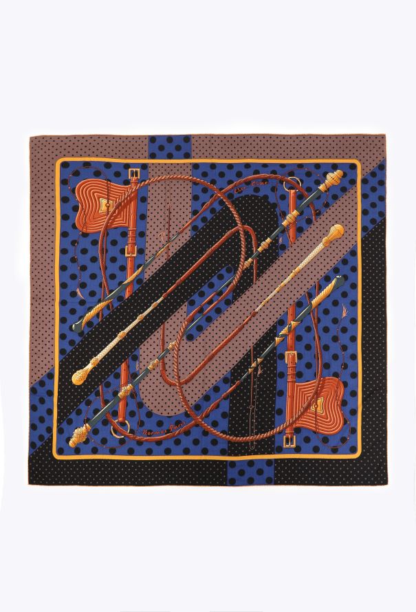 Hermès 'Clic Clac à Pois' Cashmere Grand Carré 140cm - 1