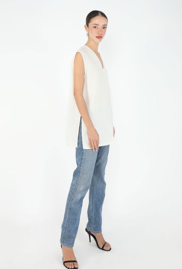 Toteme Linen V-Neck Tunic, 2024 - 3
