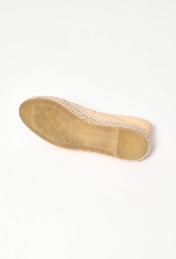 Chanel Bicolor 'CC' Leather Espadrilles - 6 Chanel Bicolor 'CC' Leather Espadrilles - 6