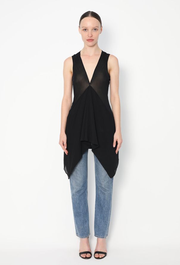 Rick Owens Split Silk Tunic - 1