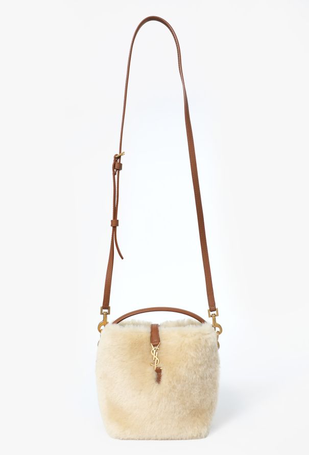 Saint Laurent Le 37 Shearling Bucket Bag - 3