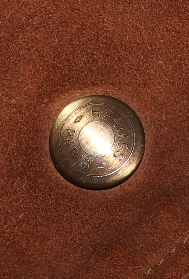 Hermès Vintage Notched Suede Jacket - 7