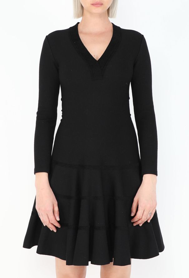 Alaïa Chenille Trim Skater Dress - 3