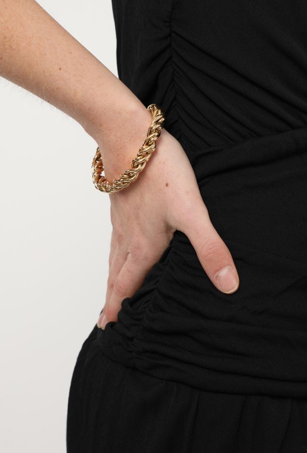 Vintage Fine Jewelry O.J Perrin 18k Yellow Gold Bracelet - 4