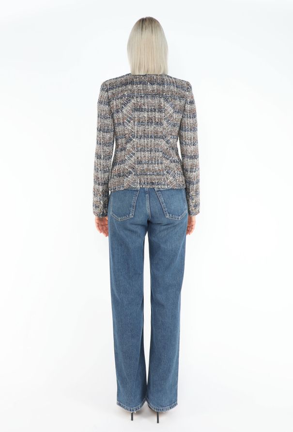 Chanel Fall 2004 Iridescent Tweed Jacket - 6