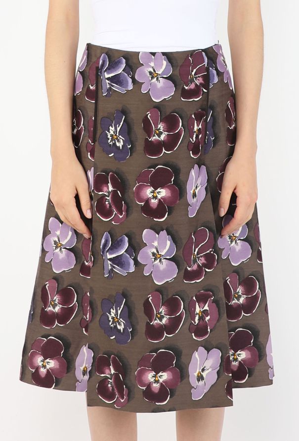 Prada Poppy Pleated Skirt, Fall 2000 - 3