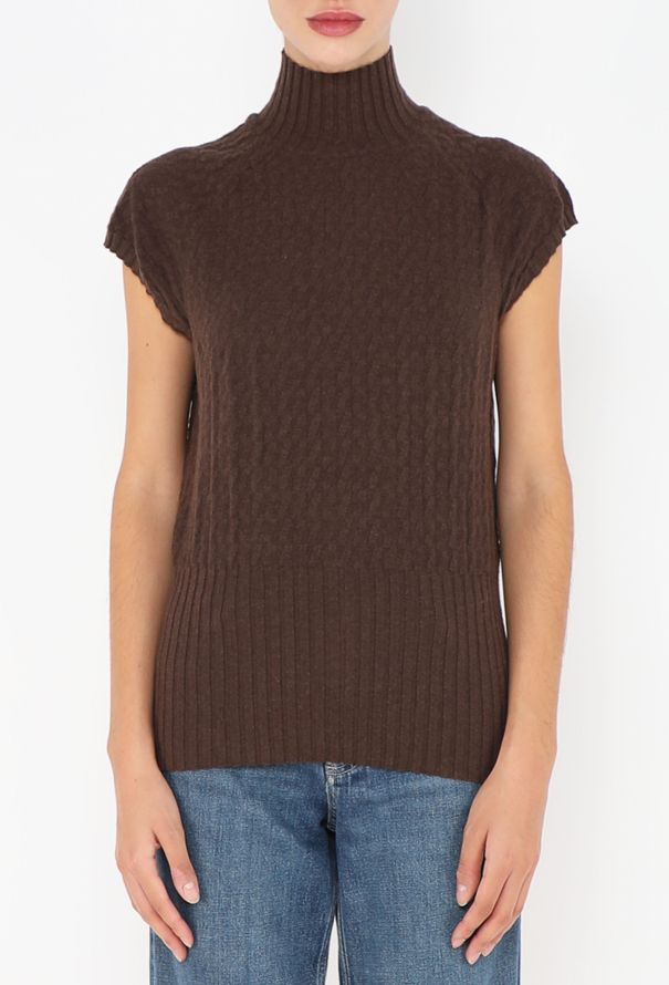 Hermès Textured Cashmere Knit Vest - 4 Hermès Textured Cashmere Knit Vest - 4