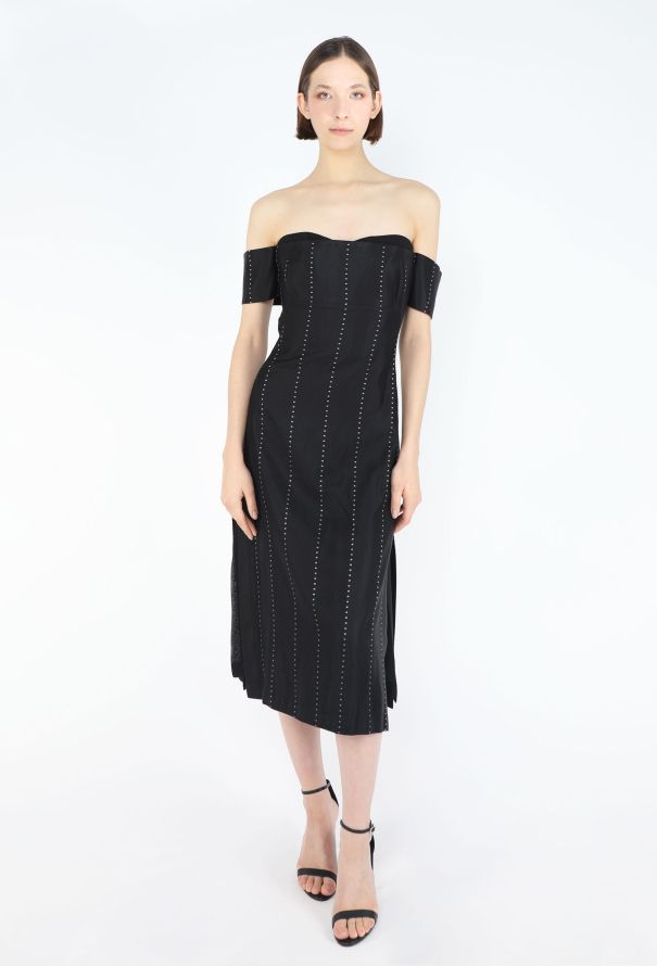 Alexander McQueen Late '90s Striped Bustier Dress - 4