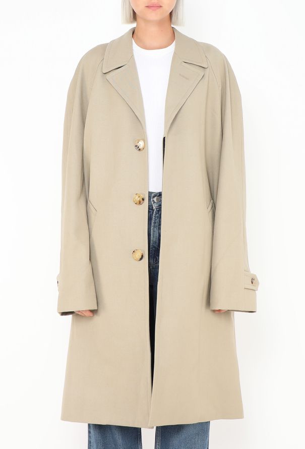 Céline Classic Twill Coat - 4