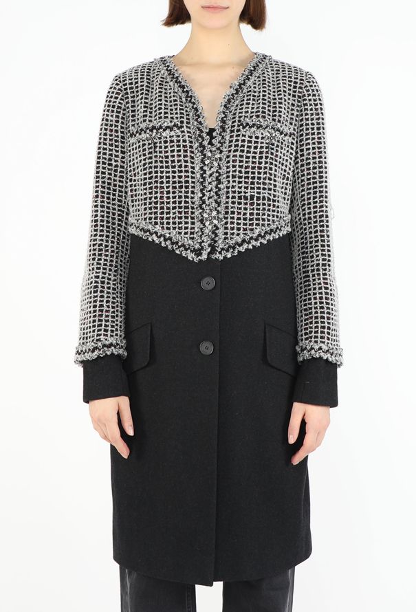 Chanel F/W 2011 Gripoix Tweed Hybrid Coat - 4