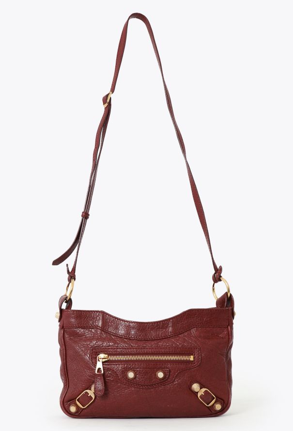 Balenciaga Burgundy Classic Hip Bag - 1