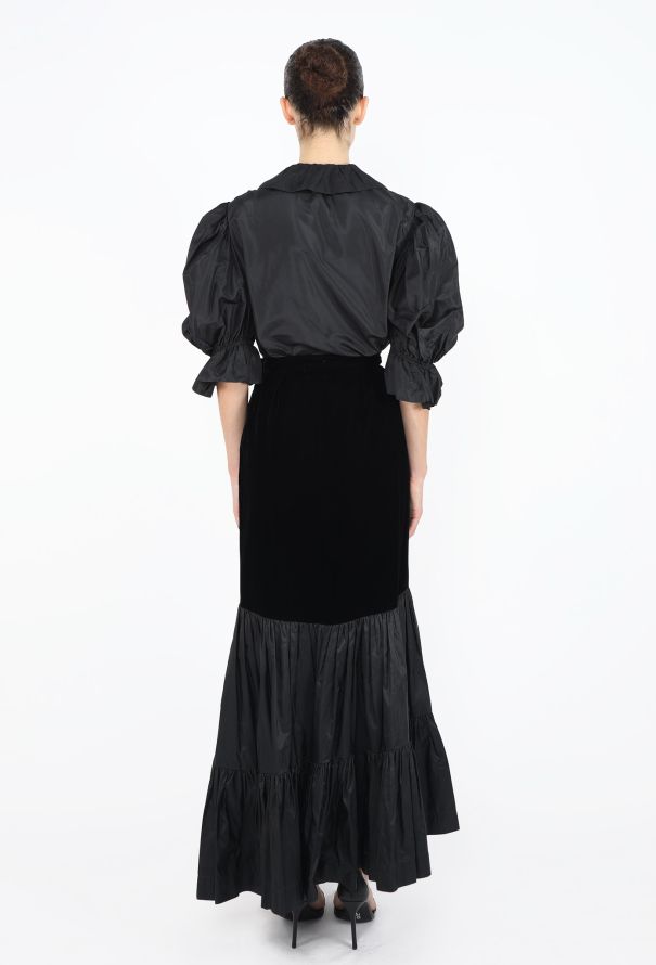Saint Laurent Collector 1982 Tiered Jabot Ensemble - 4