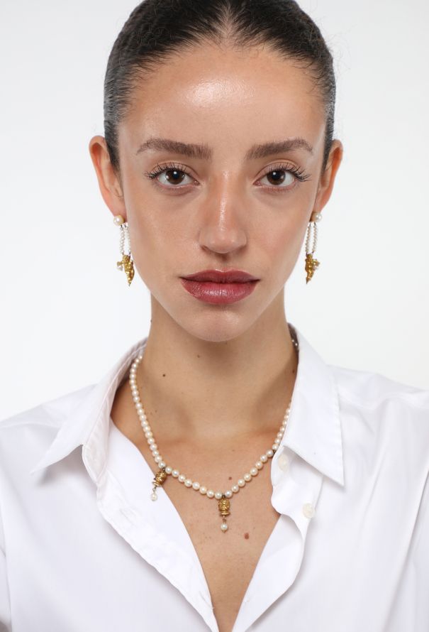 Modern Fine Jewelry Germano Gioielleria 18k Yellow Gold & Pearl Earrings - 6 Modern Fine Jewelry Germano Gioielleria 18k Yellow Gold & Pearl Earrings - 6