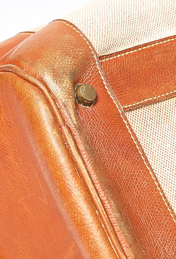 Hermès 1970s Toile H & Calfskin RD Travel Bag - 8 Hermès 1970s Toile H & Calfskin RD Travel Bag - 8
