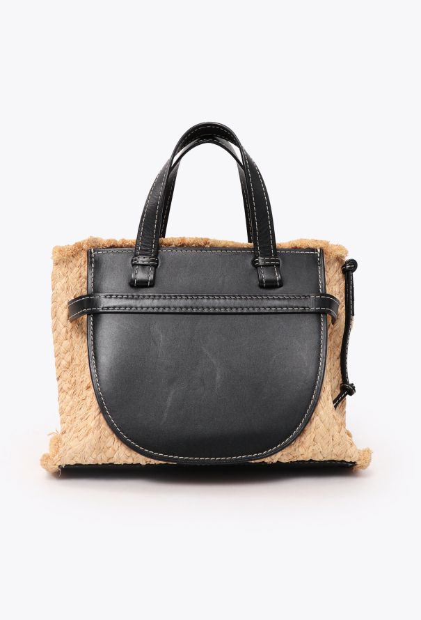 Loewe Small Raffia Gate Top Handle Bag - 6