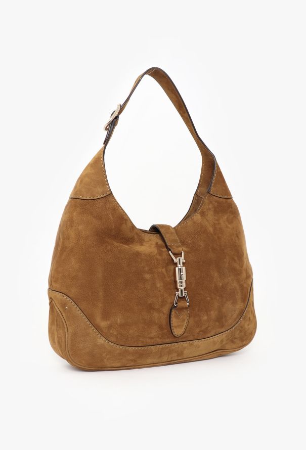 Gucci Brown Suede Jackie Bag - 3