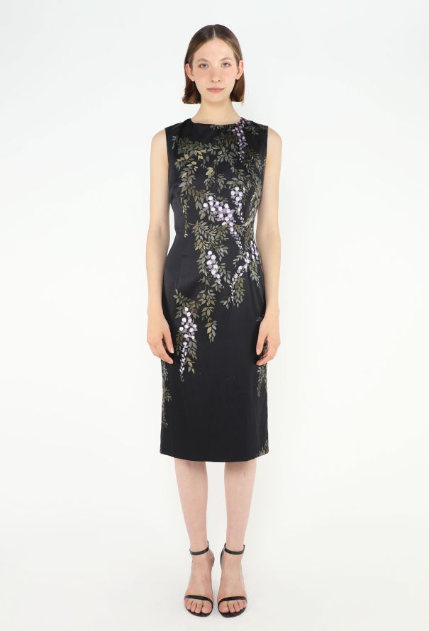 Dolce & Gabbana F/W 1998 Floral Silk Dress - 1