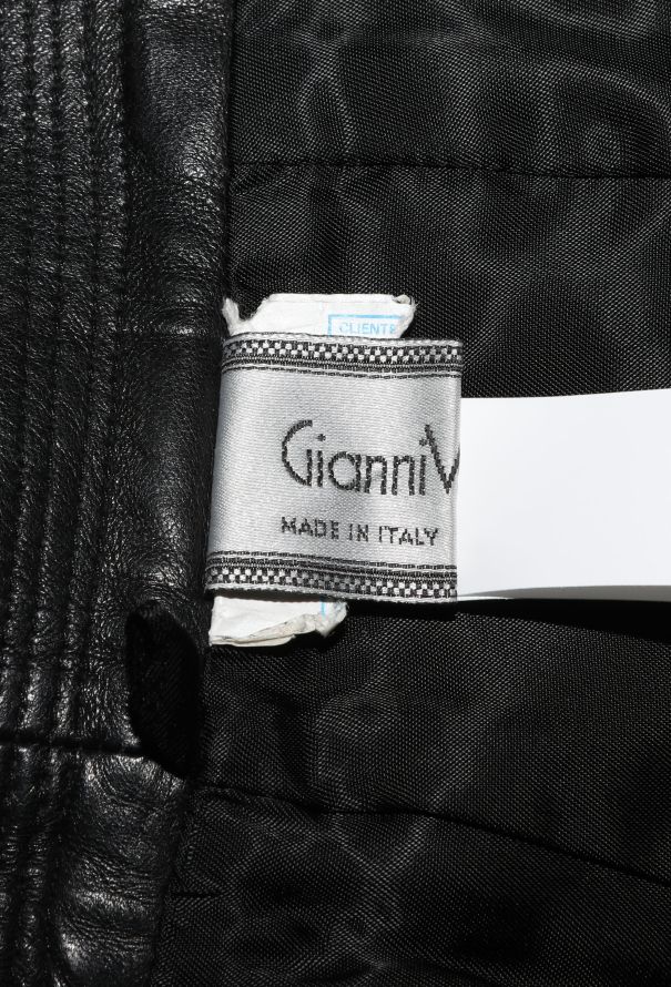 Gianni Versace F/W 1989 Studded Leather Skirt - 6 Gianni Versace F/W 1989 Studded Leather Skirt - 6