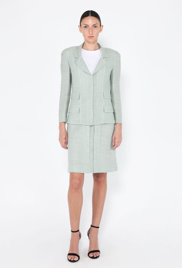 Chanel Bouclé Skirt Ensemble, Resort 1999 - 2