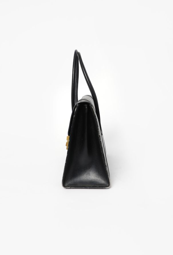 Hermès Vintage 1964 Black Box Drag 30 - 3