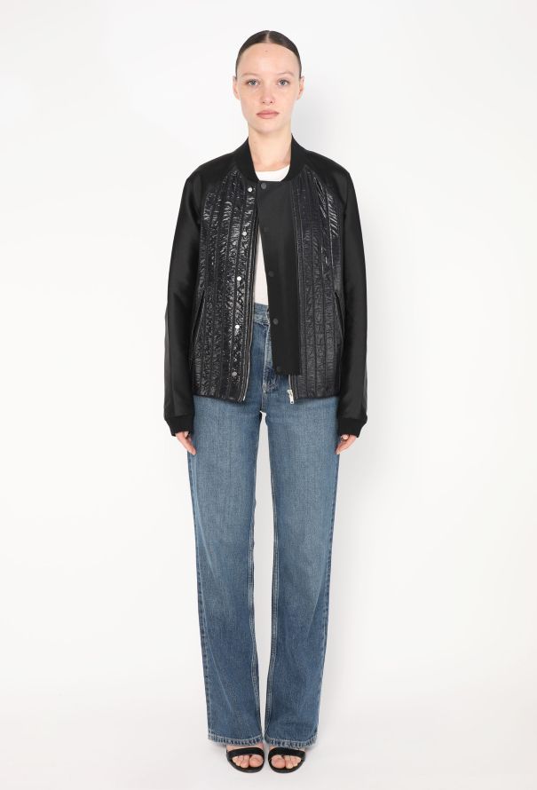 Balenciaga Patent Ribbed Bomber Jacket - 2 Balenciaga Patent Ribbed Bomber Jacket - 2