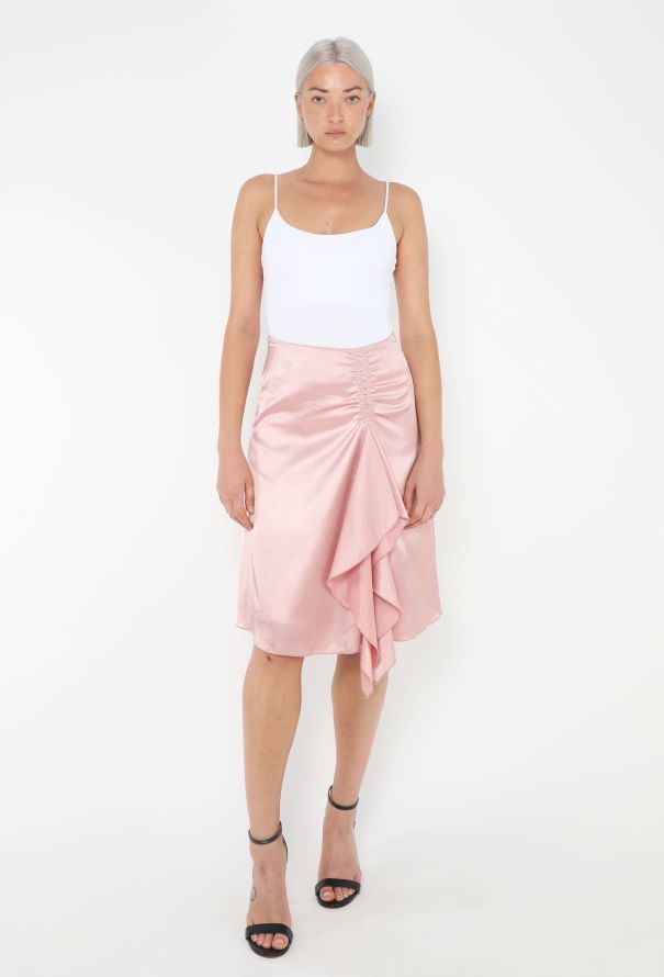 Gucci 2004 Ruched Charmeuse Skirt - 2