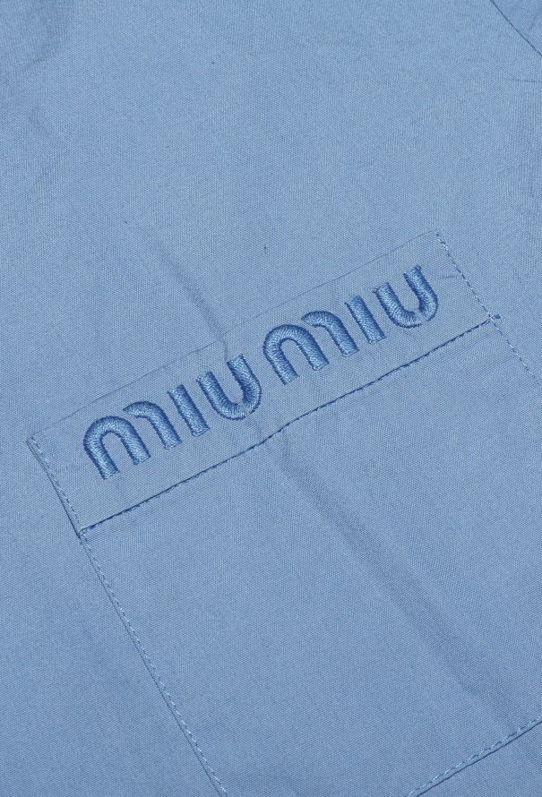 Miu Miu F/W 2024 Poplin Logo Pajama Set - 10