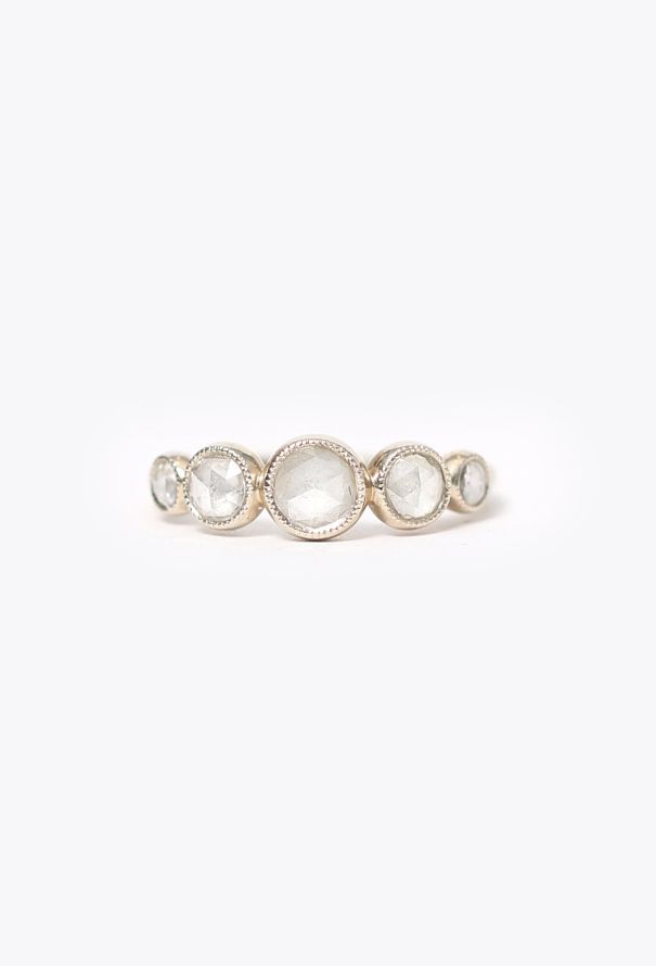 Vintage Fine Jewelry Fred Leighton 18K White Gold & Rose-Cut Diamond Ring - 1