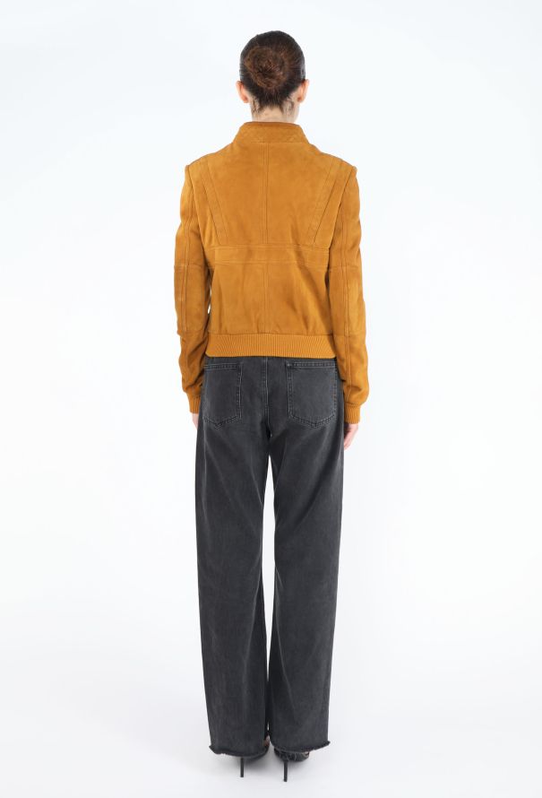 Balenciaga S/S 2006 Suede Bomber Jacket - 6