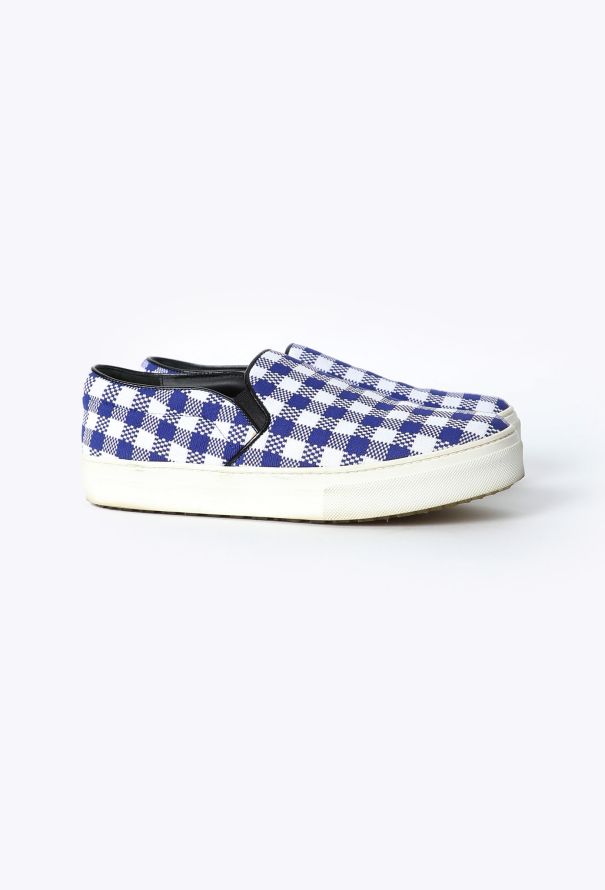 Céline F/W 2014 Gingham Slip-on Shoes - 4