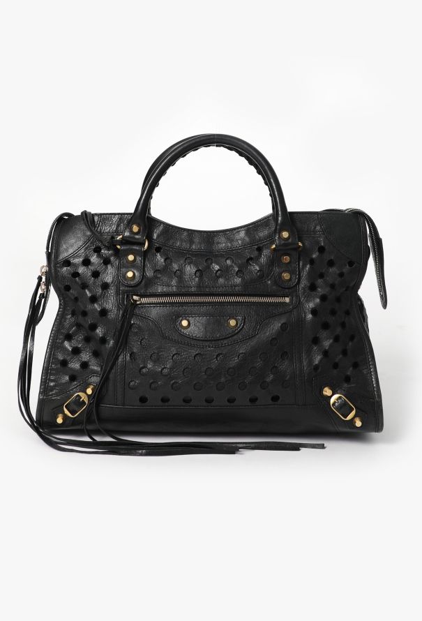 Balenciaga city bag black silver hardware cheap
