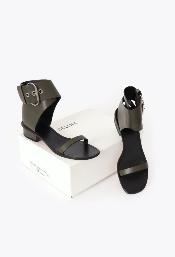 Céline Leather Gladiator Sandals - 6