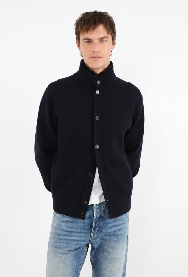 Loro Piana Cashmere Castarino Fur Cardigan - 1