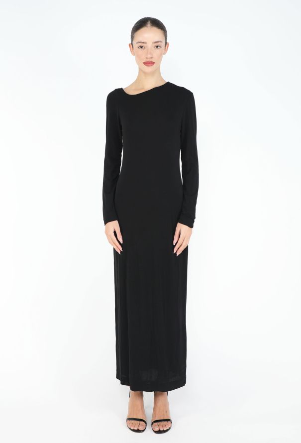 Gucci 1998 Asymmetrical Jersey Sheath Gown - 1