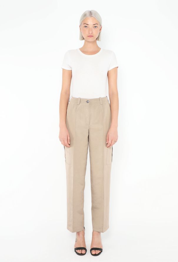 Chanel F/W 1996 Grosgrain Cargo Pants - 1