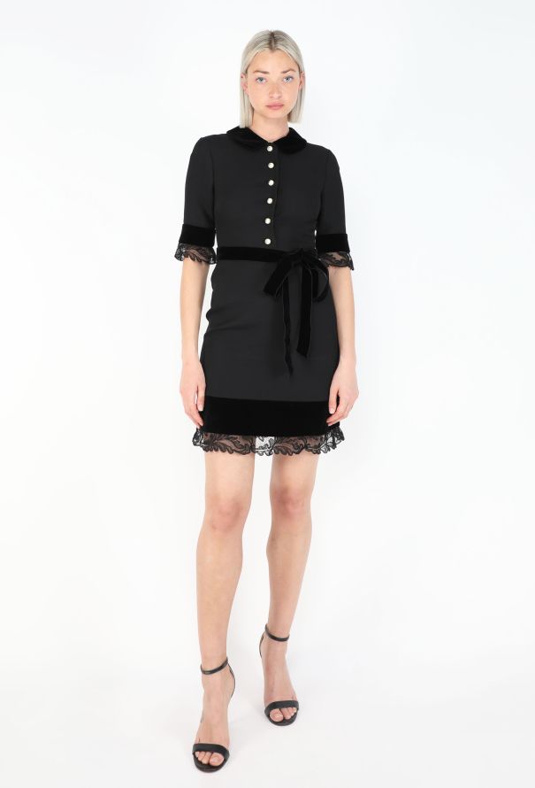 Gucci Silk Lace Trim Dress - 3