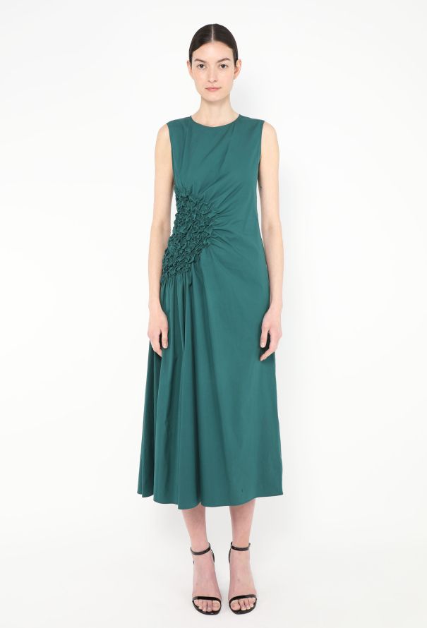 Dries Van Noten 2023 Docke Ruched Poplin Dress - 1