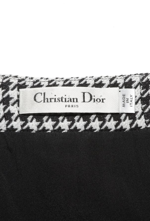 Dior 2017 Houndstooth A-Line Skirt - 6