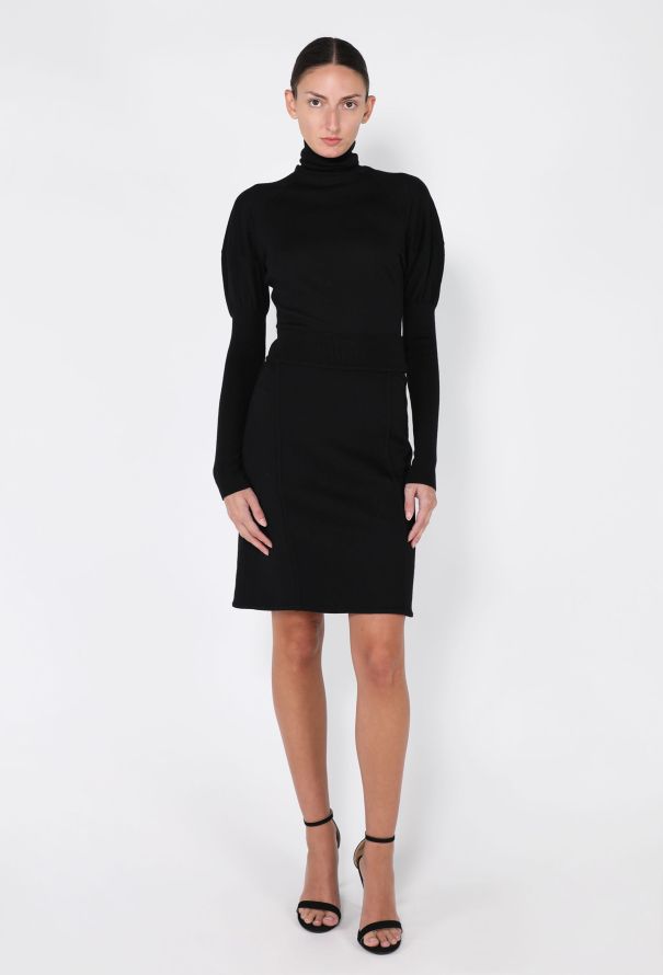 Alaïa Puff-Sleeve Bodysuit Ensemble, F/W 1989 - 3