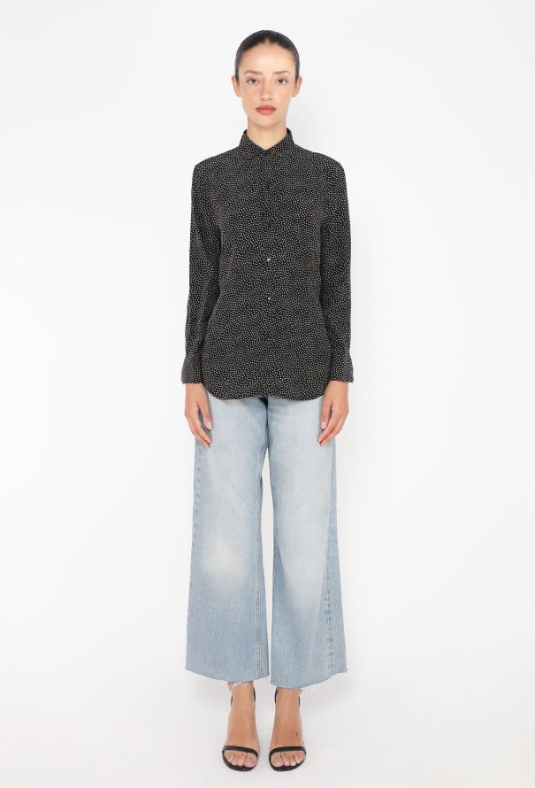 Céline 2019 Polka Dot Crêpe Blouse - 4