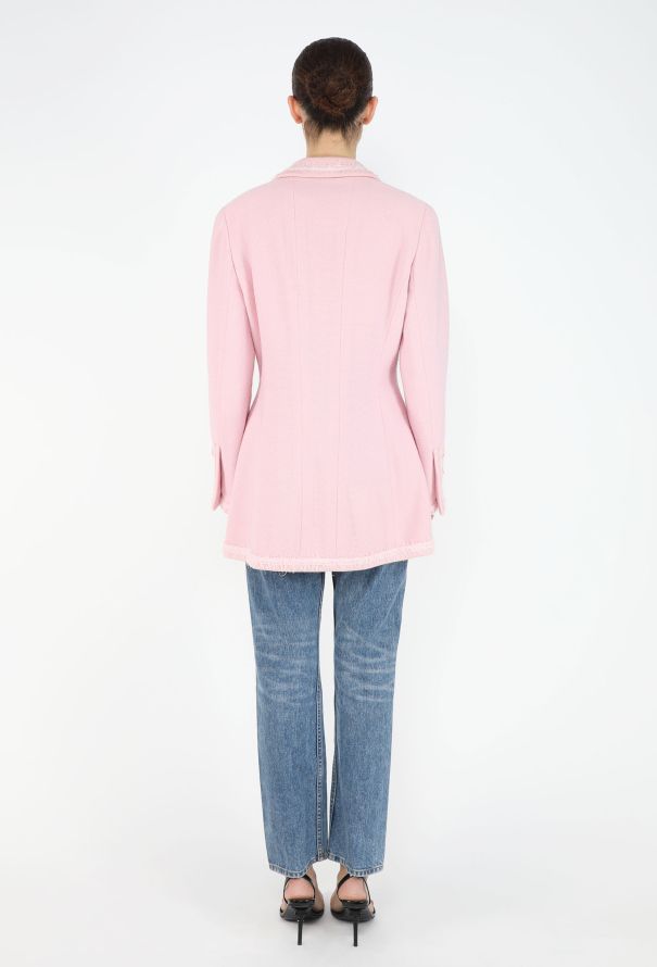 Chanel CAMPAIGN F/W 1994 Frayed Bouclé Jacket - 7