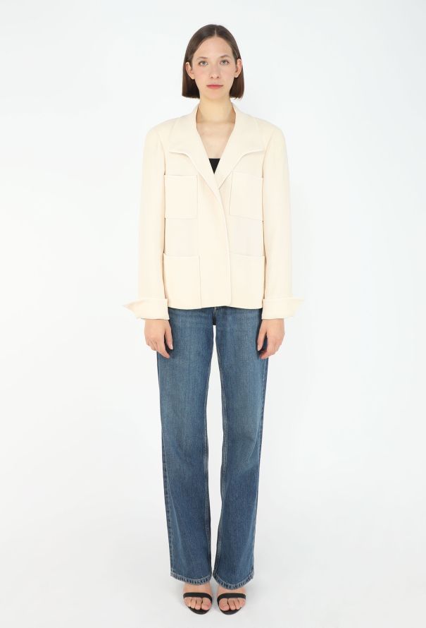 Chanel 1996 Bouclé Silk Trim Jacket - 3