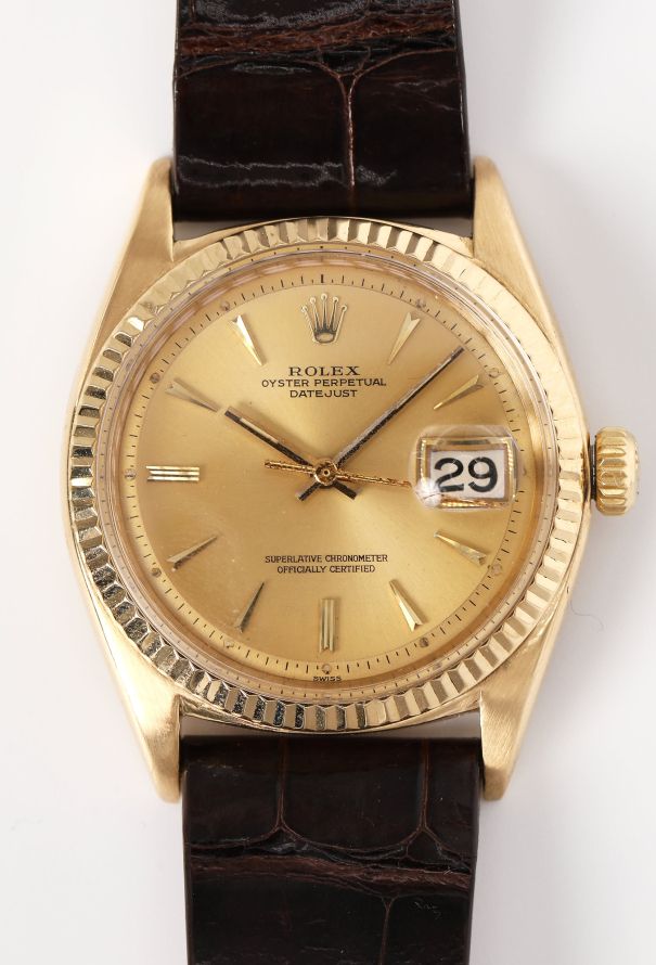 Rolex Rare 1961 18k Yellow Gold Datejust Watch - 3