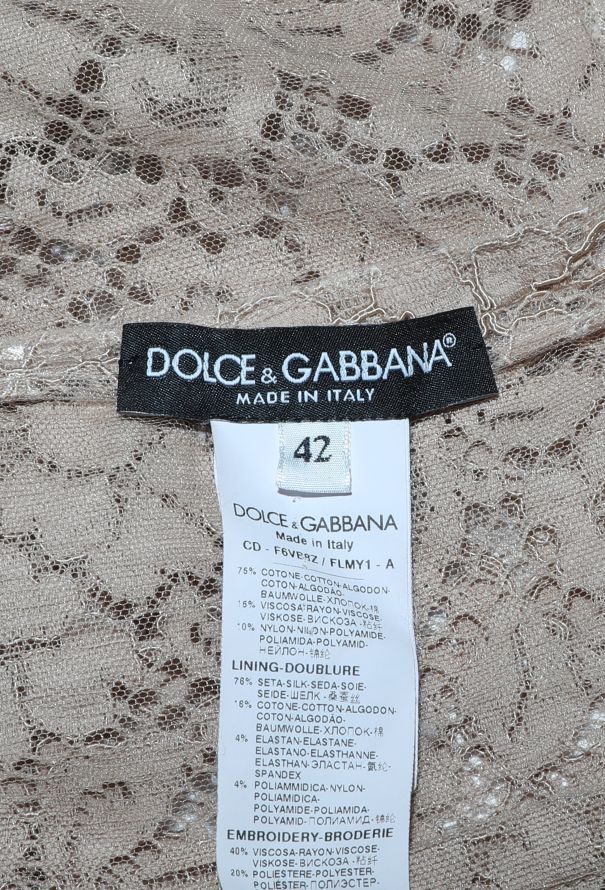 Dolce & Gabbana 2016 Embellished Lace Dress - 5